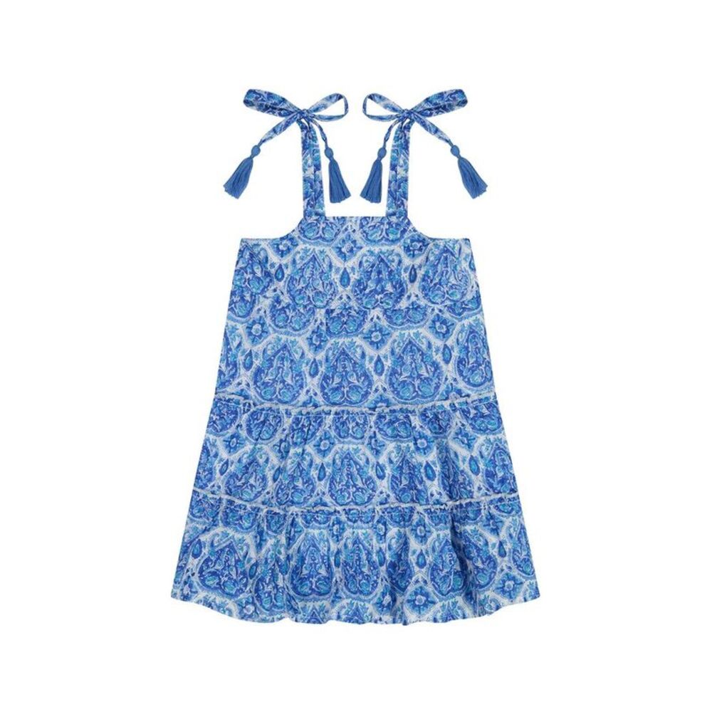 Mer St. Barth Girls  Bella Dress, Blue